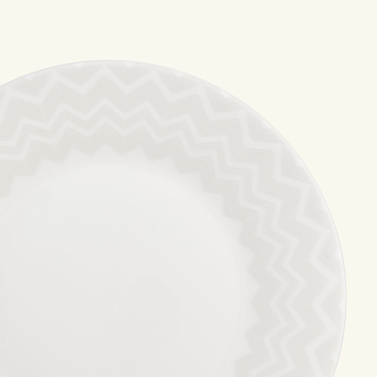 missoni home zig zag dessert plate round white 21 cm set of 2