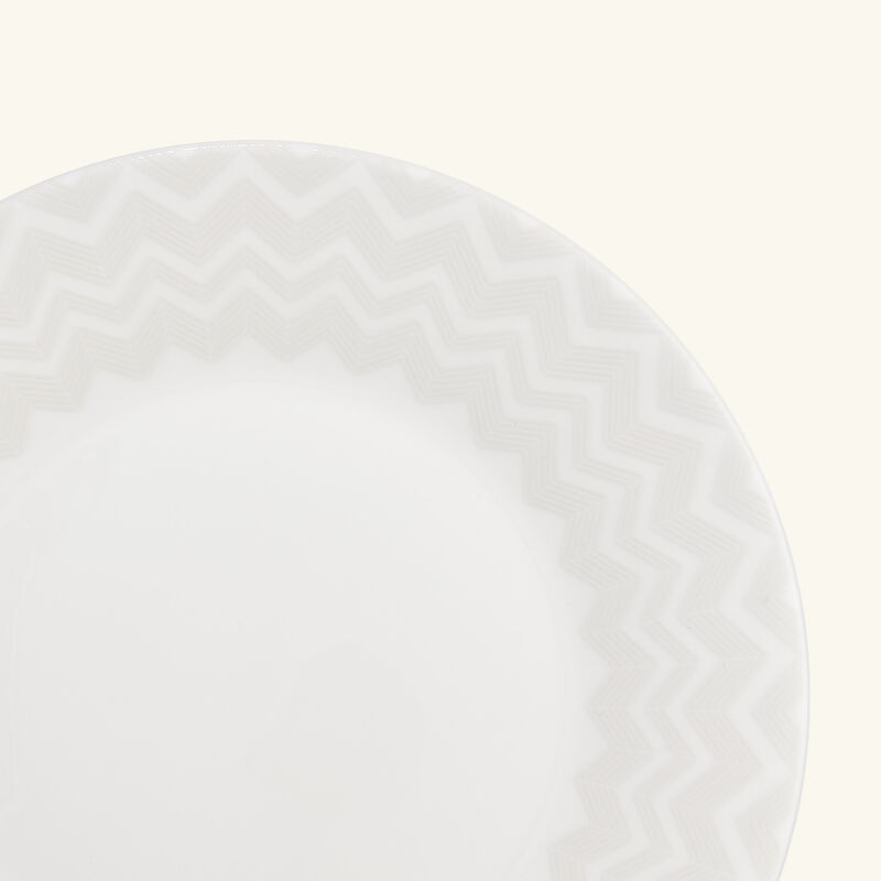 missoni home zig zag dessert plate round white 21 cm set of 2