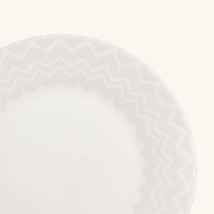 ZIG ZAG Dessert Plate Round White 21 cm Set of 2 missoni home zig zag dessert plate round white 21 cm set of 2