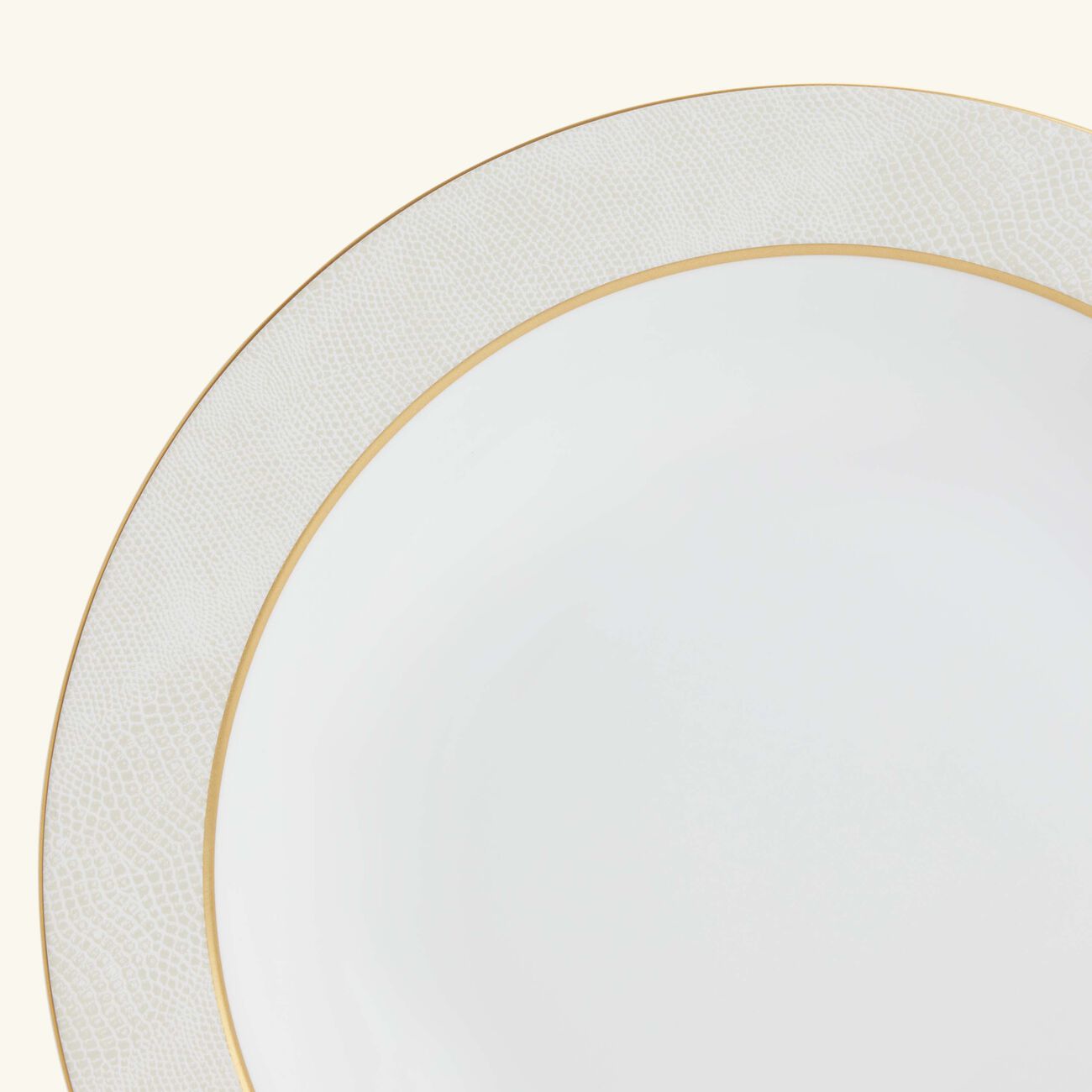 bernardaud sauvage blanc serving bowl gold 29cm