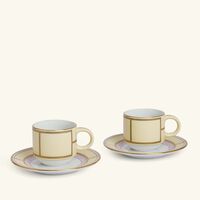 ginori 1735 diva coffee cup saucer yellow set of 2