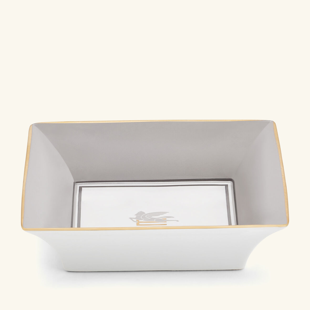 etro pegaso trinket tray square small grey