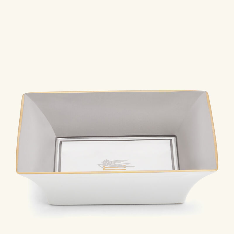 etro pegaso trinket tray square small grey