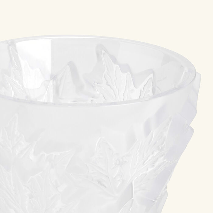 lalique champs lys es vase small clear