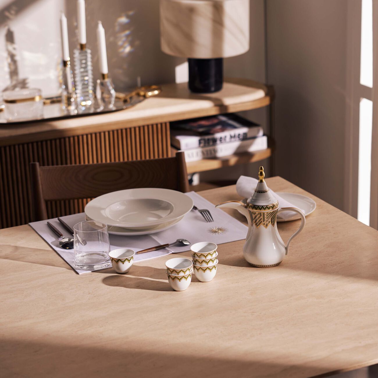 catherine denoual sunshine placemat white