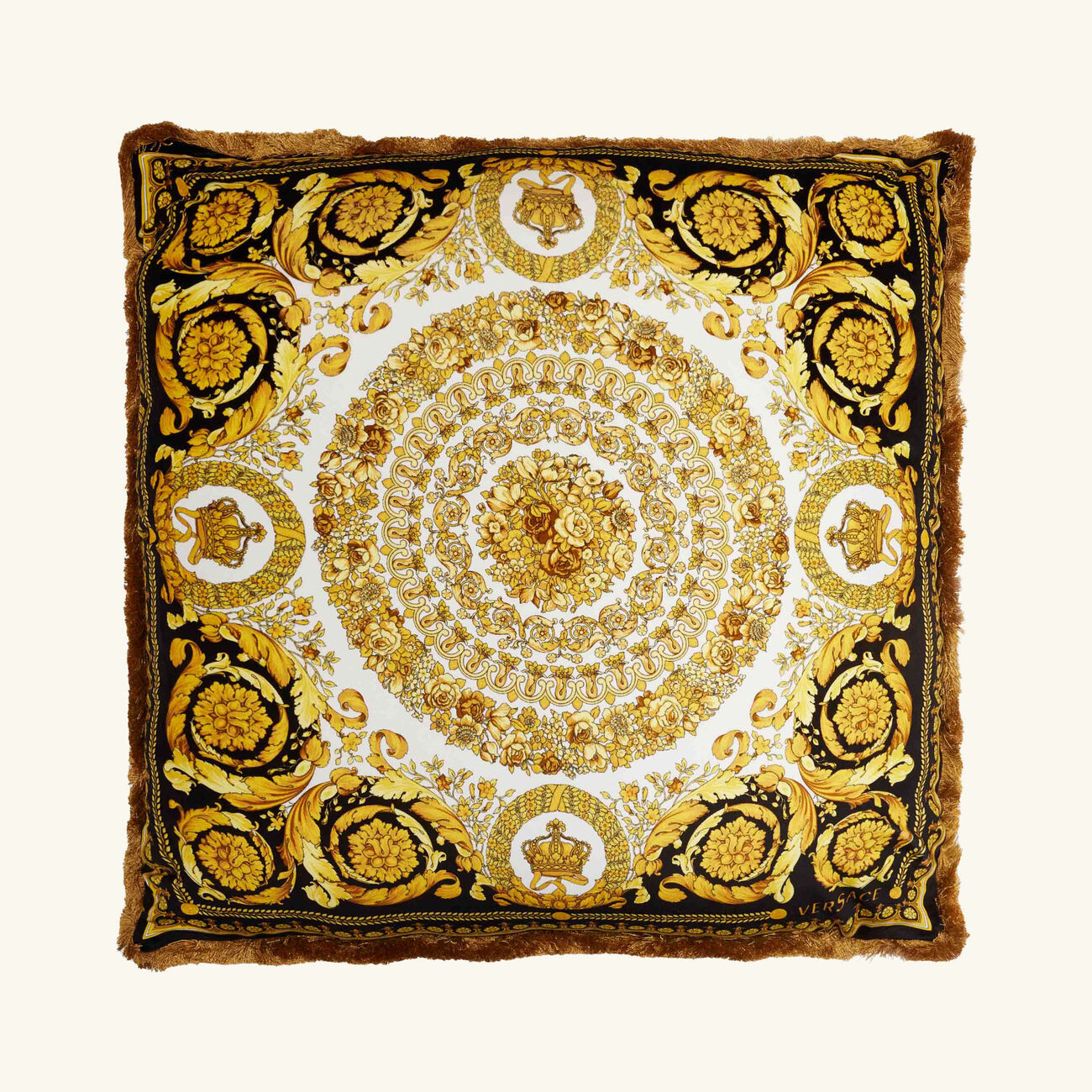 versace medusa amplified reversible pillow
