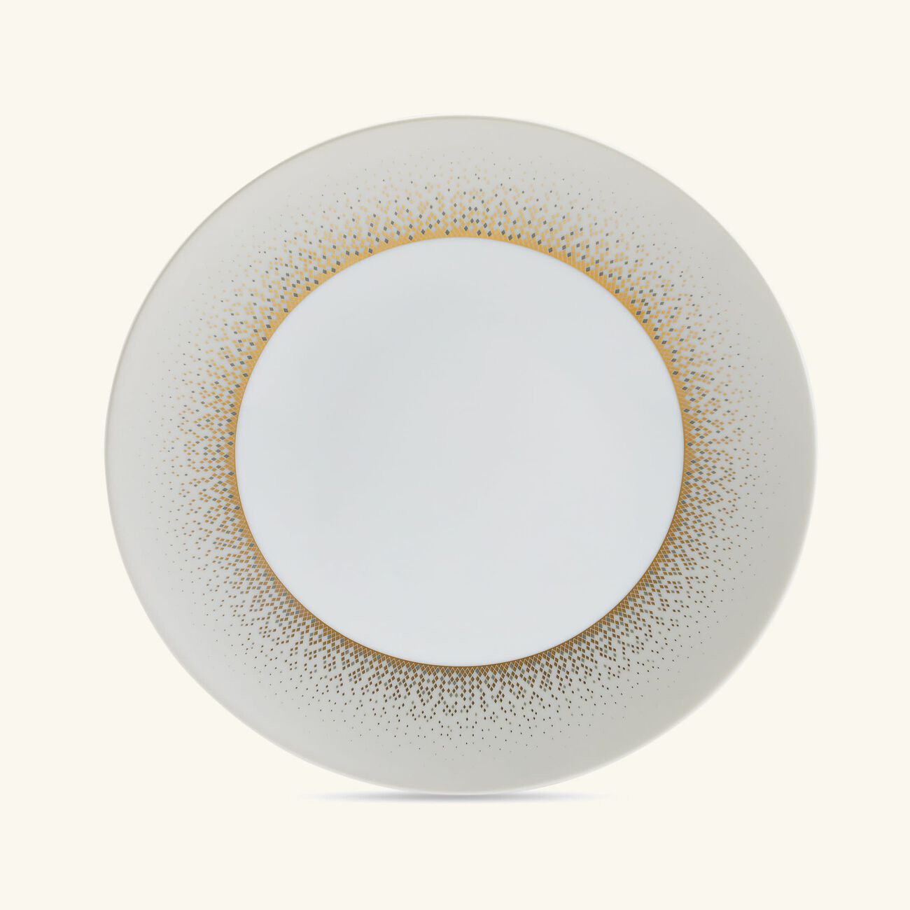haviland souffle d or dinner plate round gold 28cm