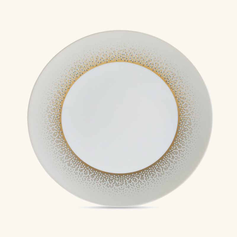 haviland souffle d or dinner plate round gold 28cm