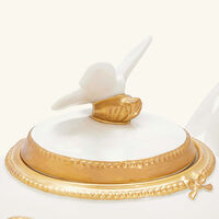 villari butterfly tea pot white