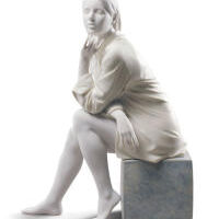 In My Thoughts Woman Figurine, small