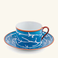 pinto paris lagon tea cup saucer blue