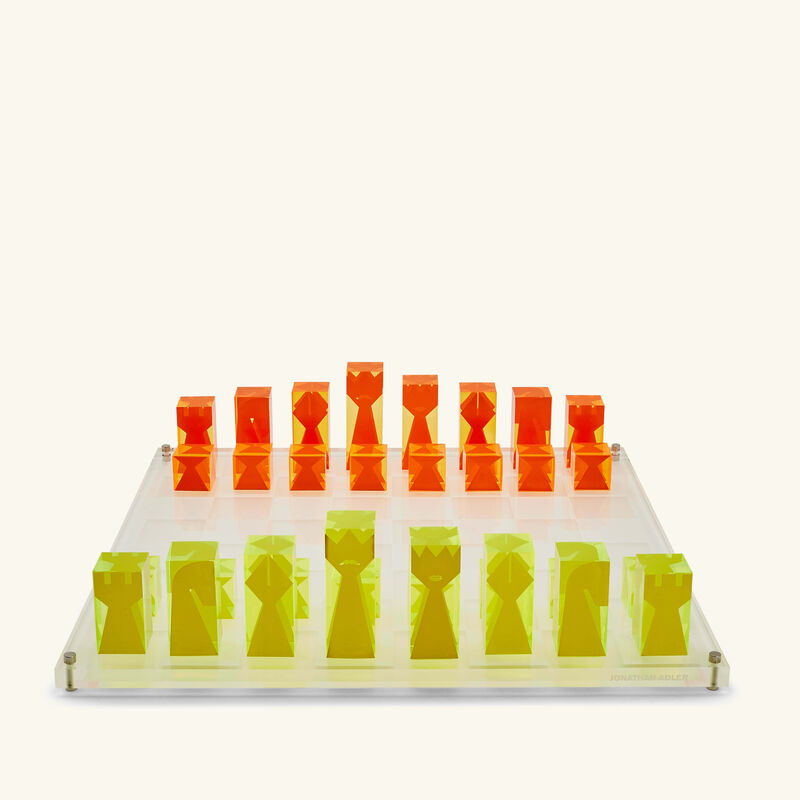Acrylic Chess Set jonathan adler acrylic chess set