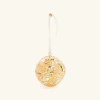 christofle christmas ornament mini gold