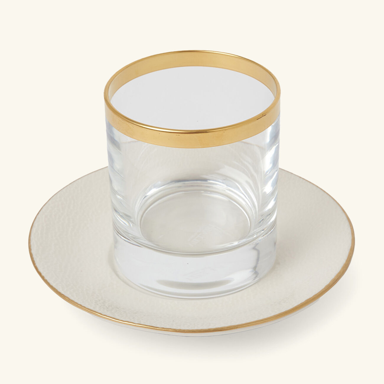 villari dressage ice cream cup   saucer clear