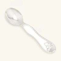 christofle charlie bear two piece baby flatware set silver plated