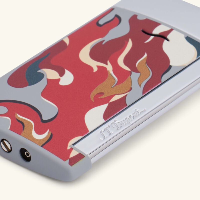 Slim 7 Lighter Camo Red st dupont slim 7 lighter camo red