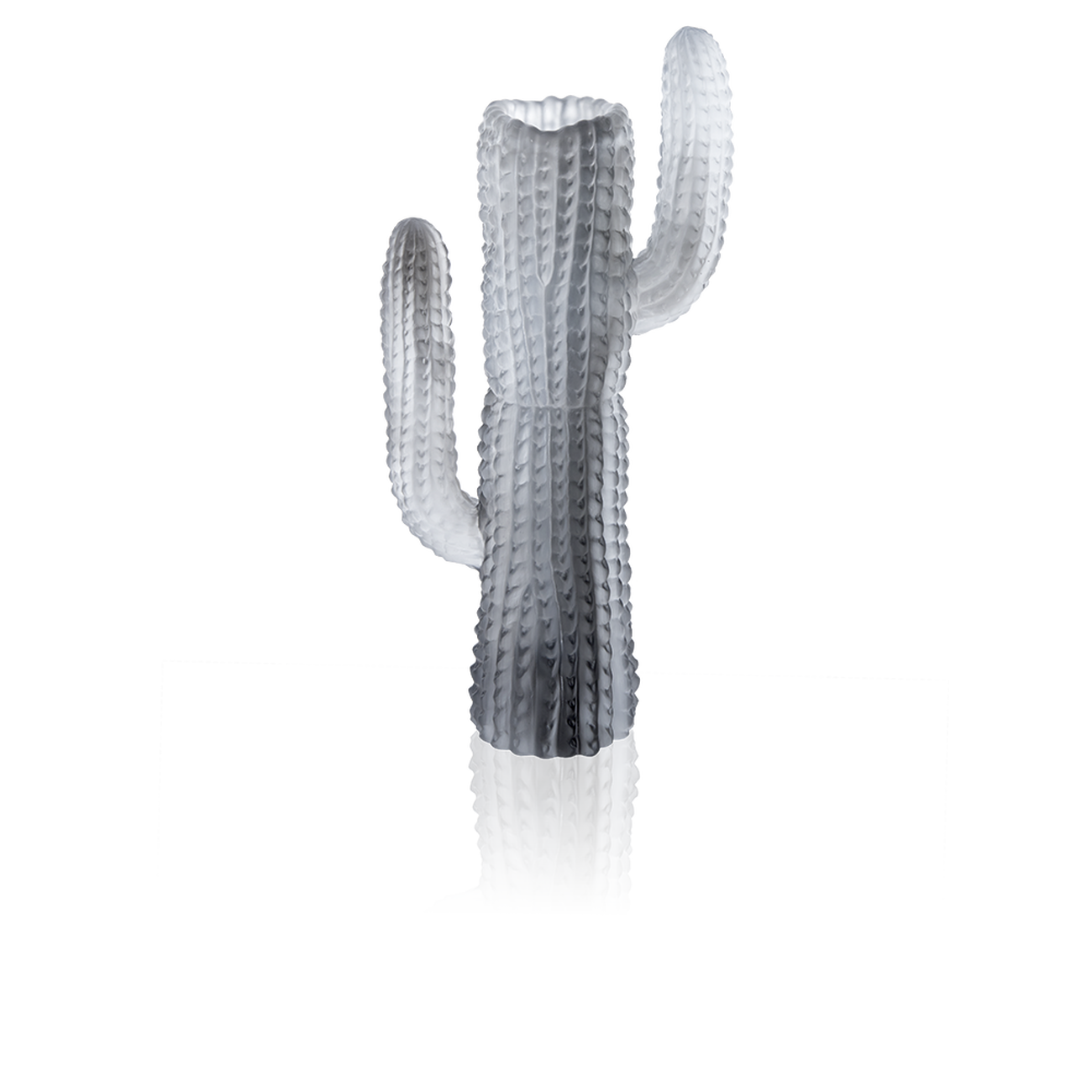 Jardin de Cactus Vase Large Grey daum jardin de cactus vase large grey