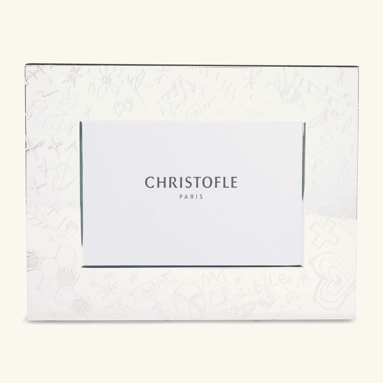 christofle graffiti picture frame silver plated 10x15cm
