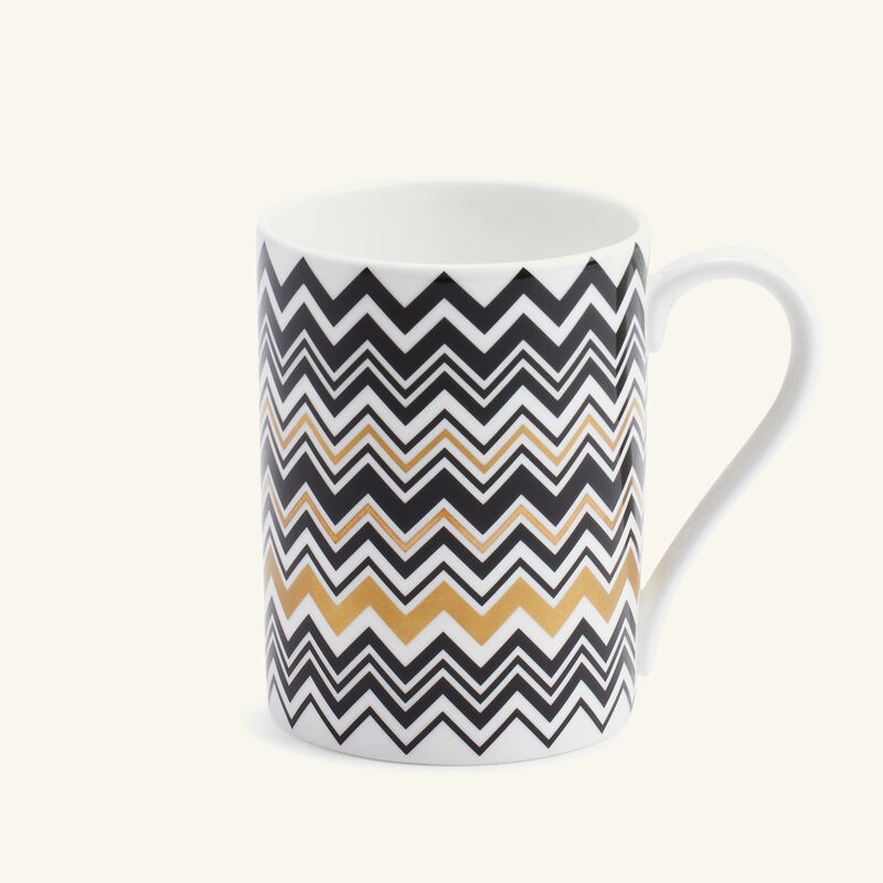 missoni home zig zag mug gold