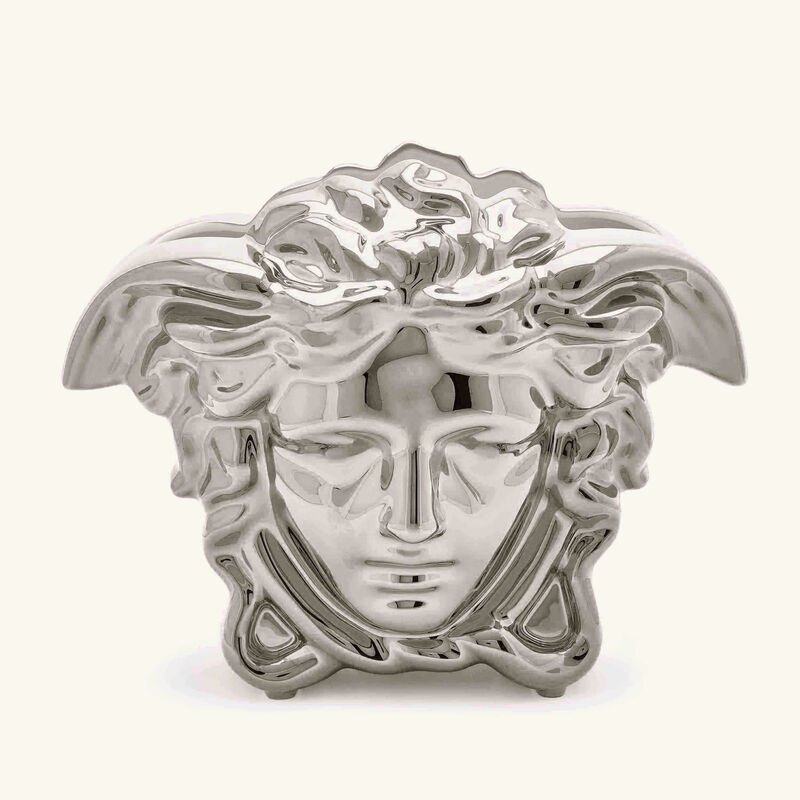 versace medusa grande vase medium silver