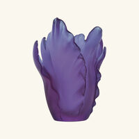 daum tulip vase small pink