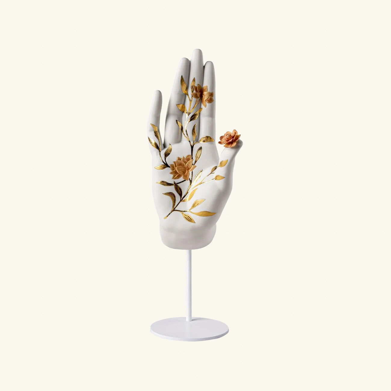 lladro protection mudra sculpture large white