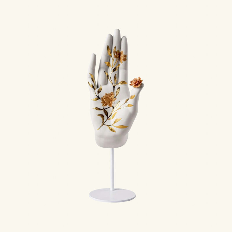 lladro protection mudra sculpture large white