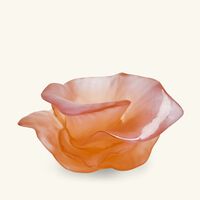 daum arum rose flower figurine mini pink