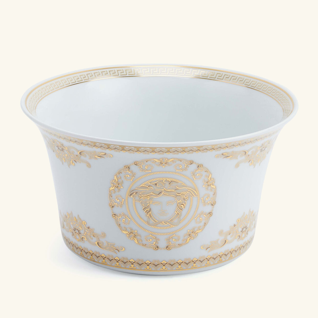versace medusa gala salad bowl white 17cm
