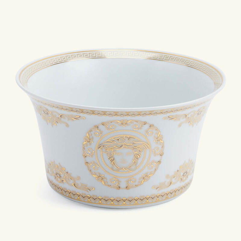versace medusa gala salad bowl white 17cm