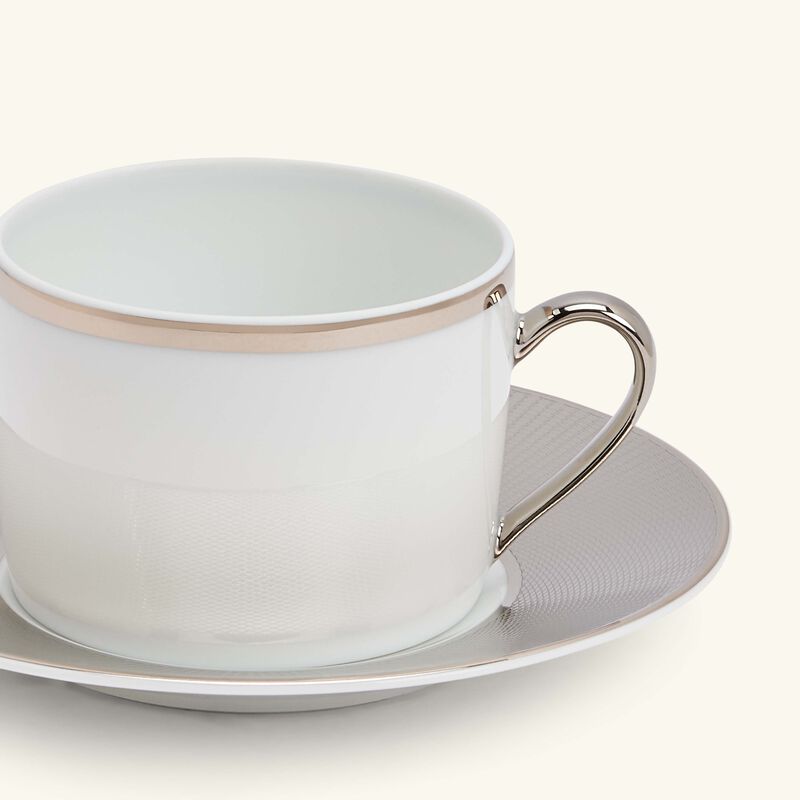 Penthouse Hewitt Tea Cup & Saucer Grey ralph lauren home penthouse hewitt tea cup saucer grey