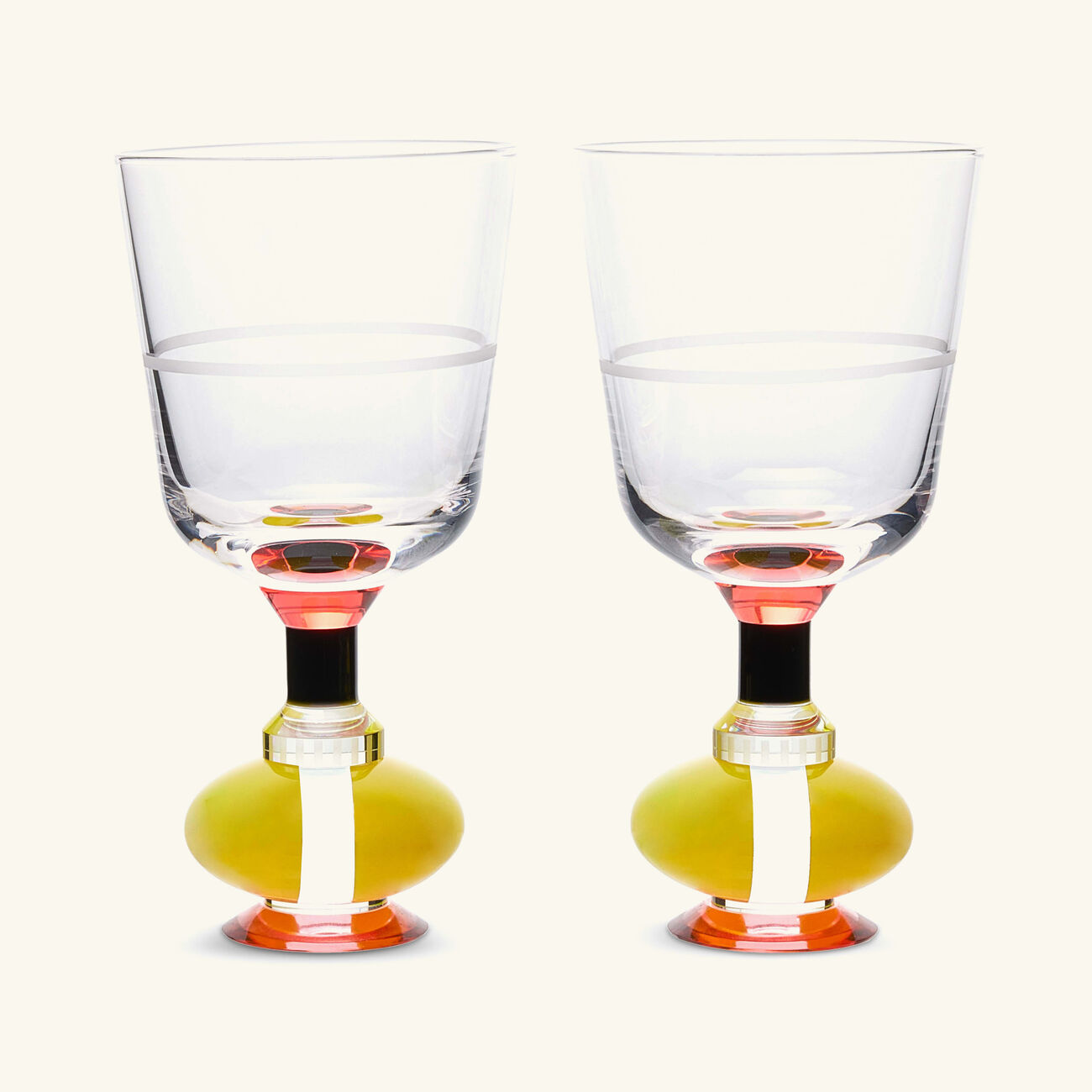 reflections copenhagen richmond drinking glass yellow set of 2