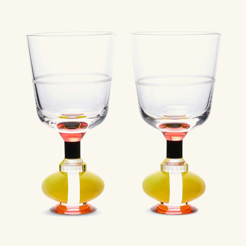 reflections copenhagen richmond drinking glass yellow set of 2