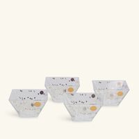 دملاج طقم حياة المؤلف من 4 أوعية باللون الذهبي 11 سم