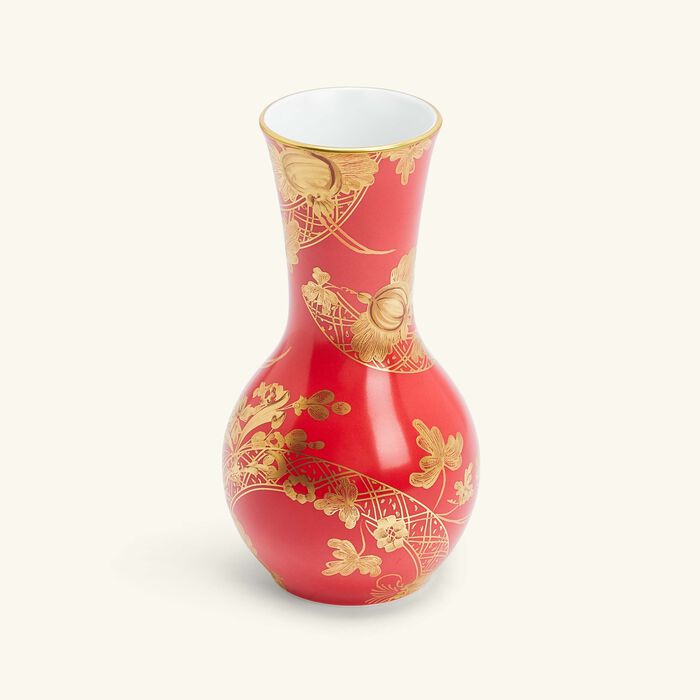 ginori 1735 oriente italiano tulip vase small red