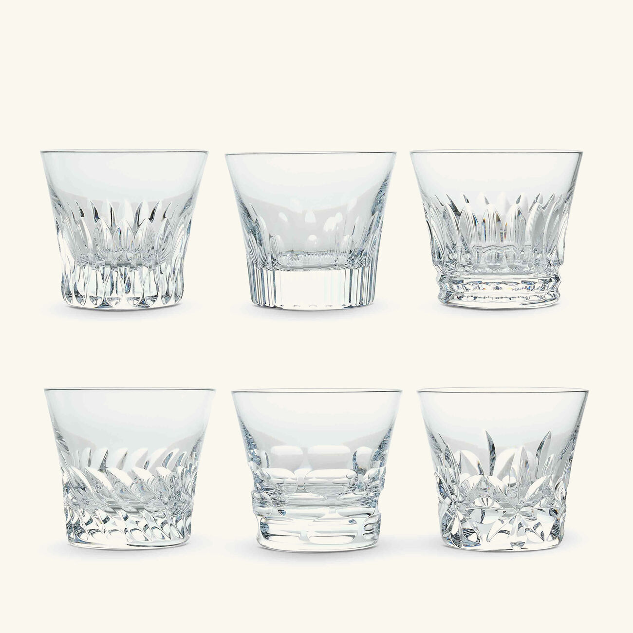 everyday baccarat drinking glass clear set of 6