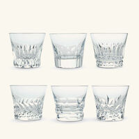 everyday baccarat drinking glass clear set of 6