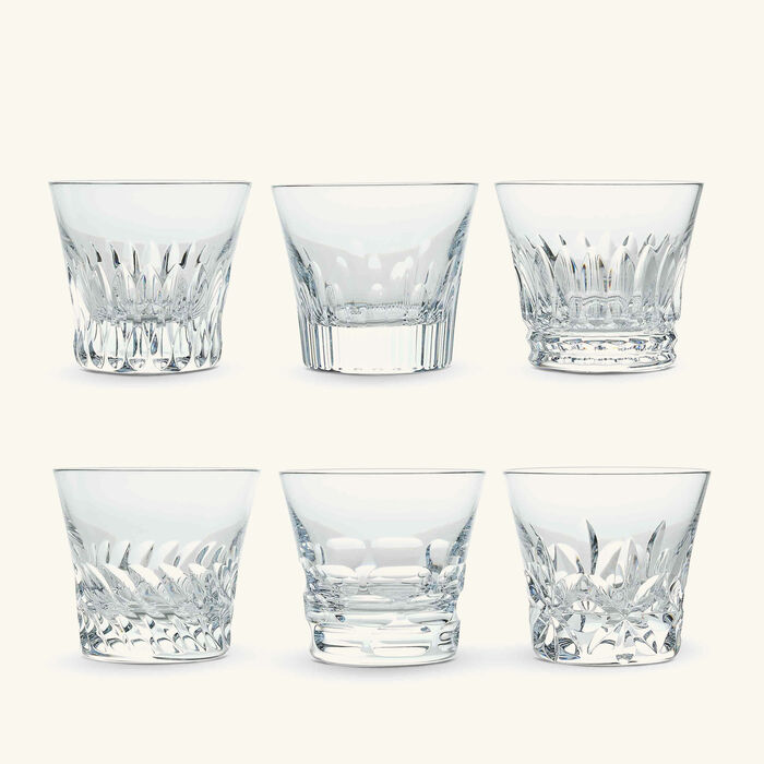 everyday baccarat drinking glass clear set of 6