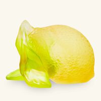 daum citrus lemon decorative figurine small yellow limited edition