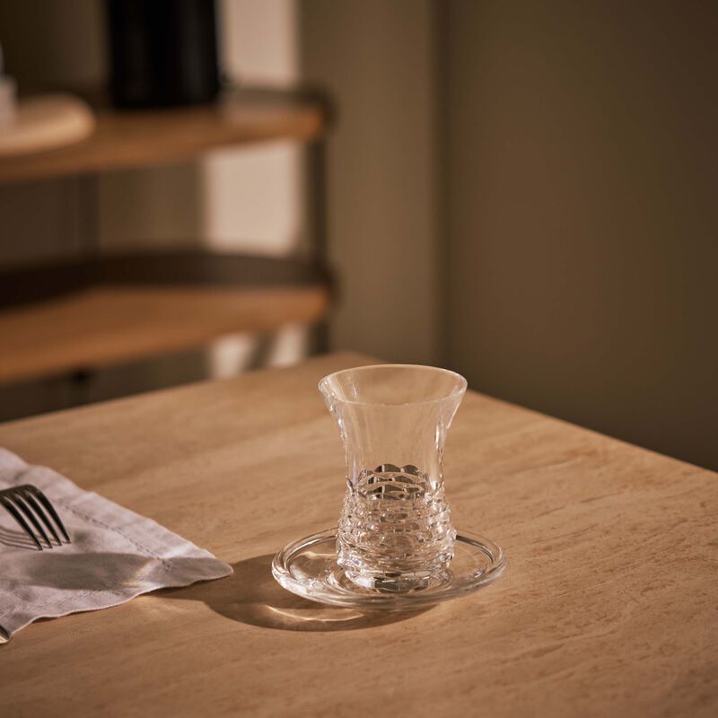 Sensorial Armudu Tea Cup & Saucer Clear mario cioni c sensorial armudu tea cup saucer clear