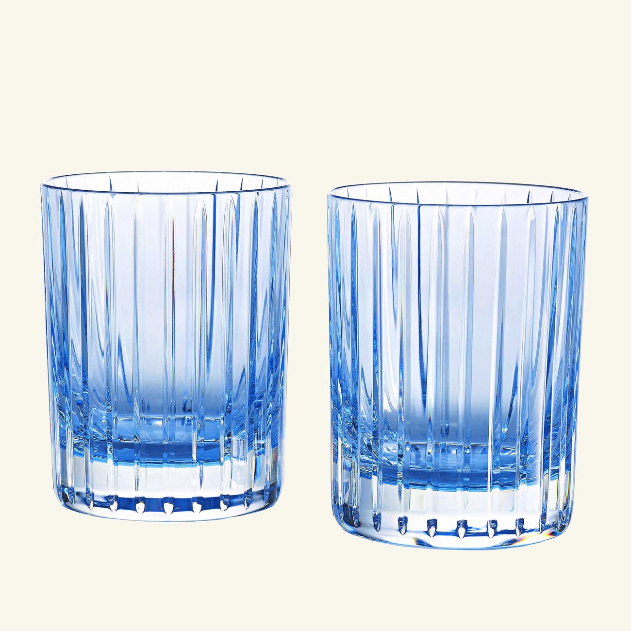 baccarat harmonie drinking glass blue set of 2