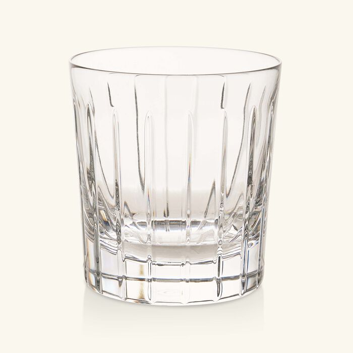 christofle crystal double old fashioned drinking glass clear set of 2