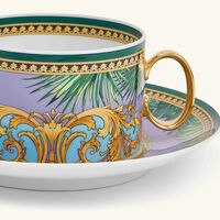 Jungle Animalier Tea Cup & Saucer Pattern Set Of 6 versace jungle animalier tea cup saucer pattern set of 6