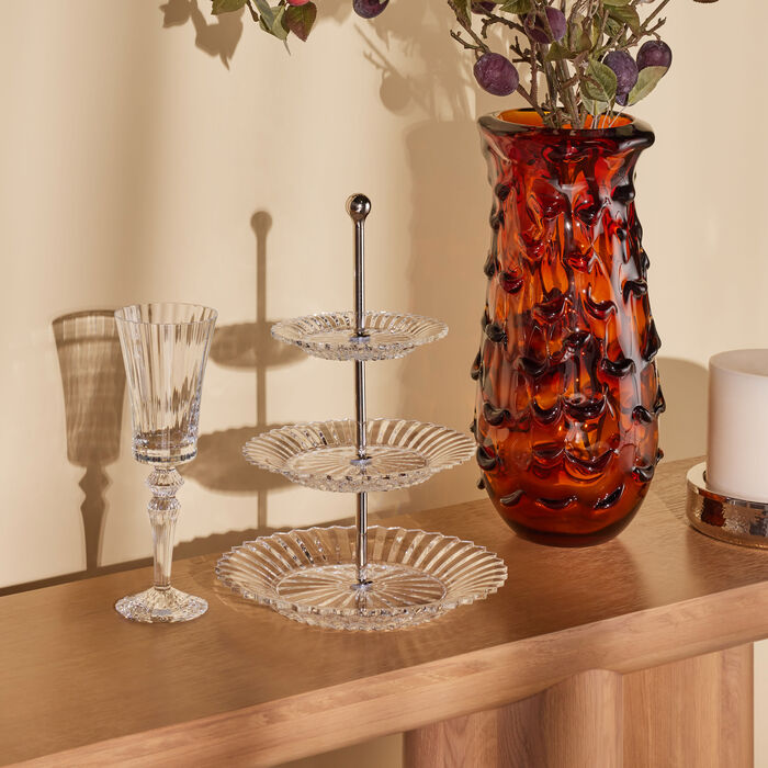 baccarat mille nuits cake stand clear