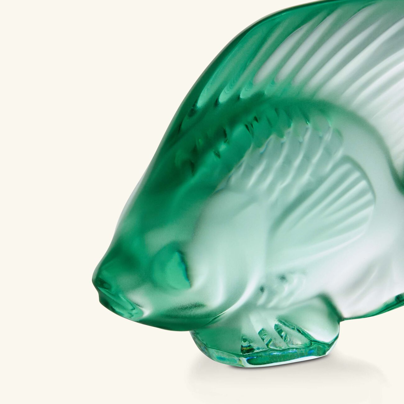 Fish Figurine Mini Green lalique fish figurine mini green