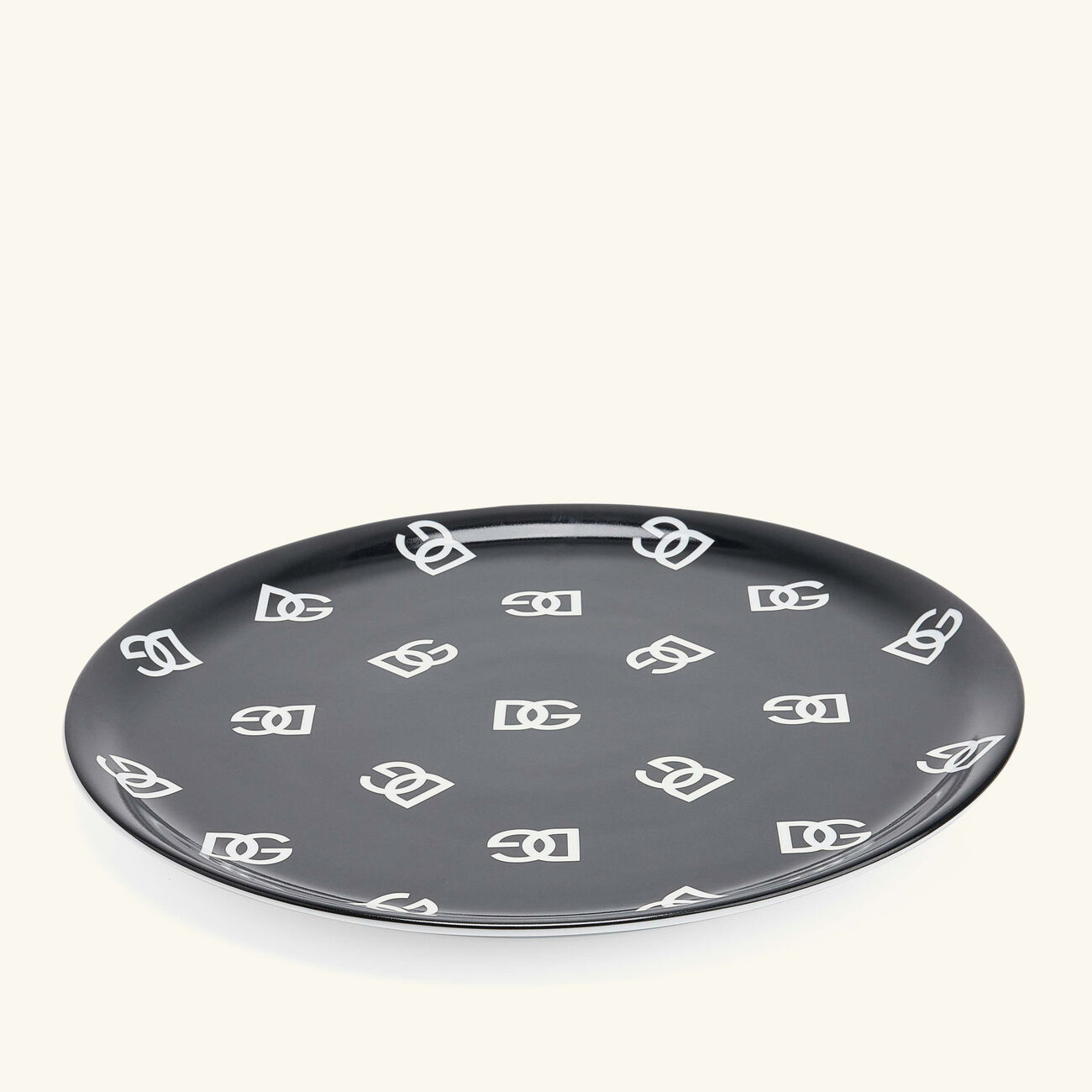 dolce gabbana casa dg logo pizza plate round 32cm