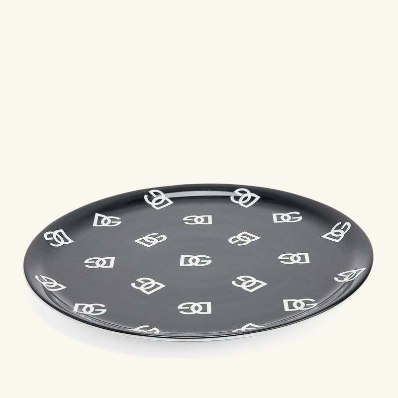 dolce gabbana casa dg logo pizza plate round 32cm