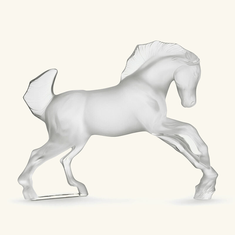 lalique horse sculpture medium clear