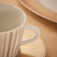 bernardaud sol tea cup saucer gold