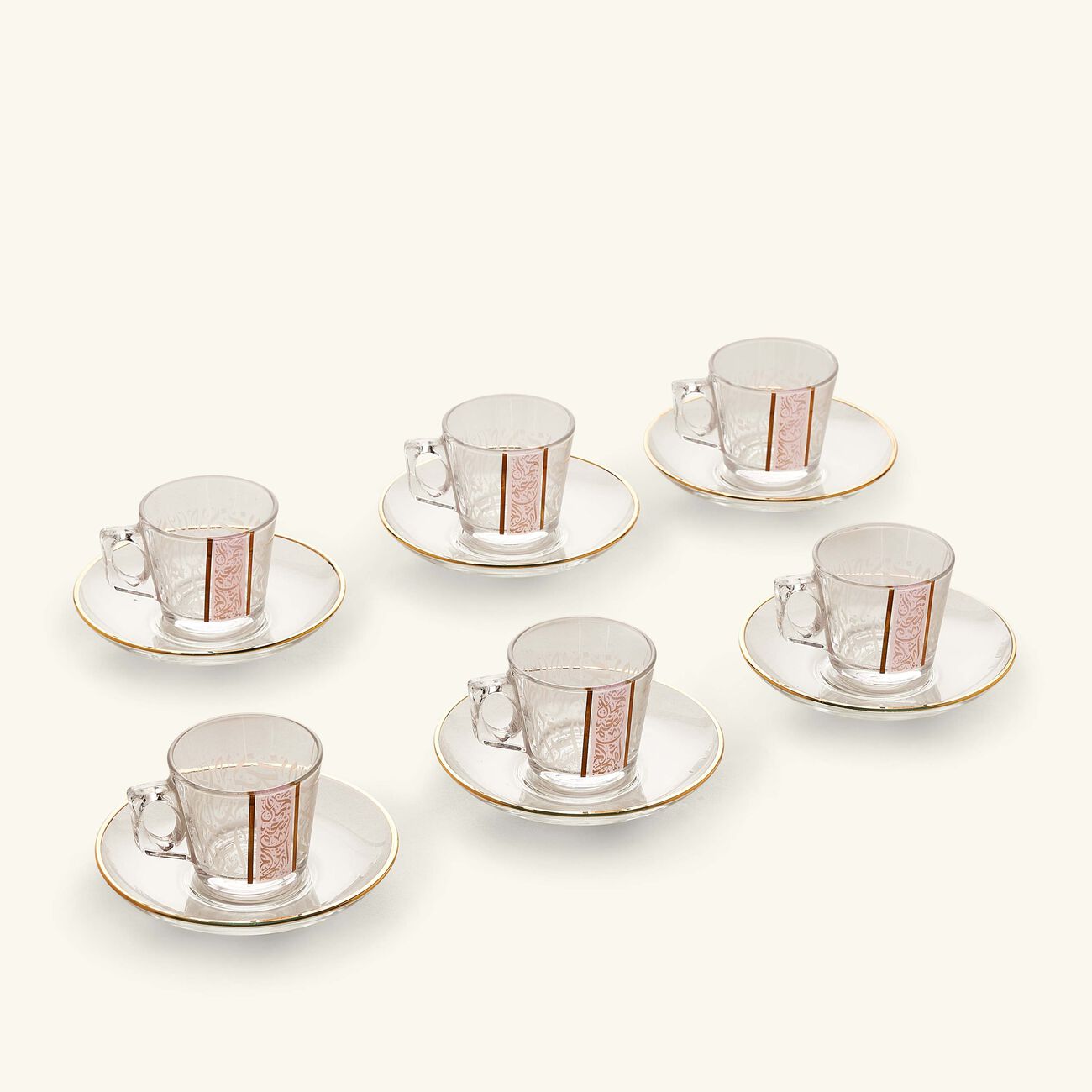 dimlaj nagham coffee cup pink set of 6